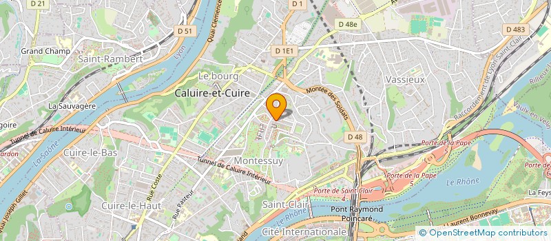 localisation de l'entreprise JULIEN AUBESSARD ARCHITECTE  CALUIRE-ET-CUIRE