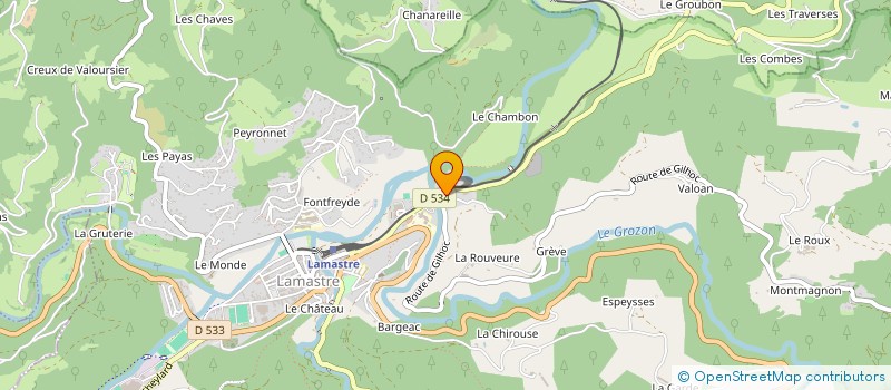 localisation de l'entreprise JULIEN AUTO MECA 07 à LAMASTRE