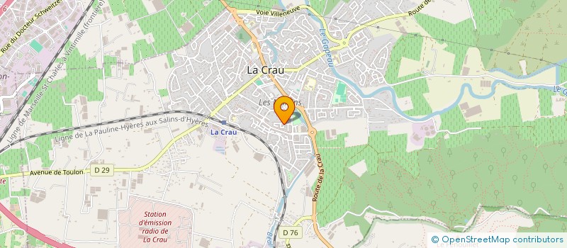 localisation de l'entreprise JULIEN BEAUVEIL BUSINESS  LA CRAU