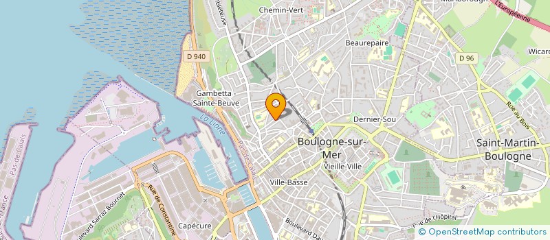 localisation de l'entreprise JULIEN BENARD à BOULOGNE-SUR-MER