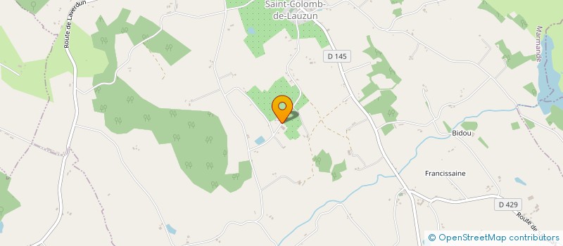localisation de l'entreprise JULIEN BERGER  LAUZUN