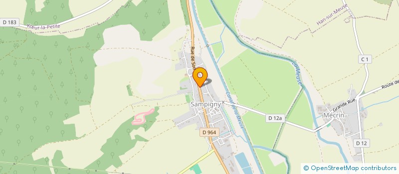 localisation de l'entreprise JULIEN BERNARD ET KARINE HUMBERT NOTAIRES ASSOCIES  SAMPIGNY