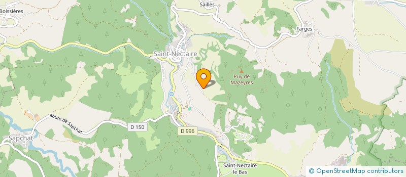 localisation de l'entreprise JULIEN BOUCHEIX  SAINT-NECTAIRE