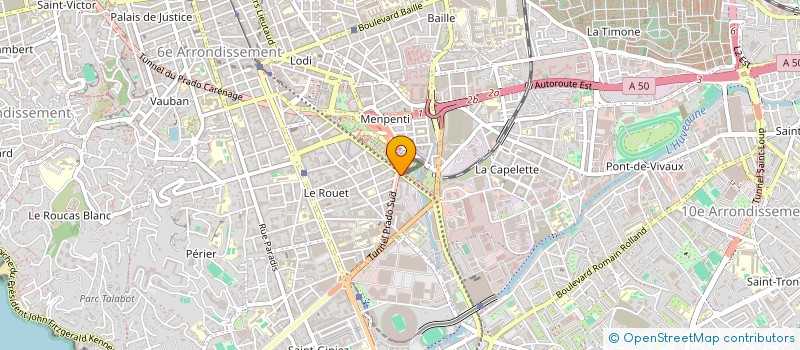 localisation de l'entreprise JULIEN CADIOU CONSEIL  MARSEILLE