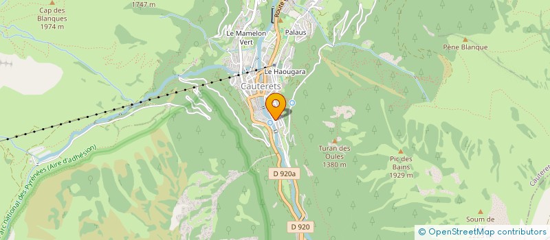 localisation de l'entreprise JULIEN CANTON  CAUTERETS