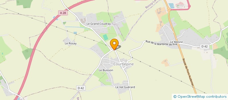 localisation de l'entreprise JULIEN CAPART CONSTRUCTIONS NORMANDES  THIBERVILLE