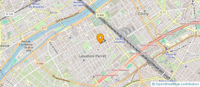 localisation de l'entreprise JULIEN DEREY SA à LEVALLOIS-PERRET