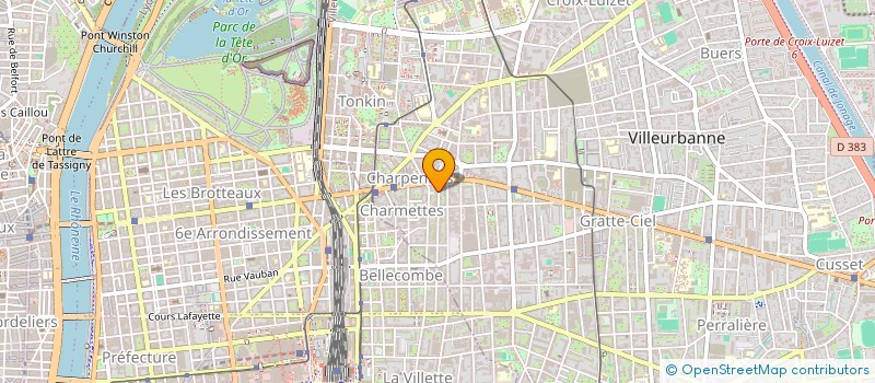 localisation de l'entreprise JULIEN DIET CONSEIL ET DEVELOPPEMENT  VILLEURBANNE