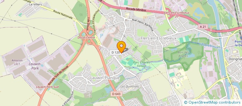 localisation de l'entreprise JULIEN DIEU  LAUWIN-PLANQUE