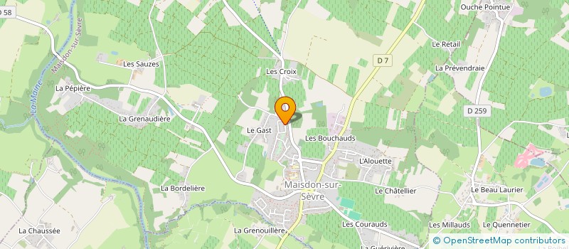 localisation de l'entreprise JULIEN ELEC 44  MAISDON-SUR-SEVRE