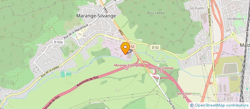 localisation de l'entreprise JULIEN ET REMY  MARANGE-SILVANGE