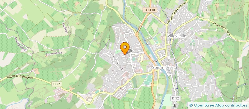 localisation de l'entreprise JULIEN FORTUNY à SOMMIERES