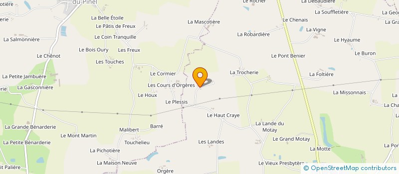 localisation de l'entreprise JULIEN GALLAND  GENNES-SUR-SEICHE