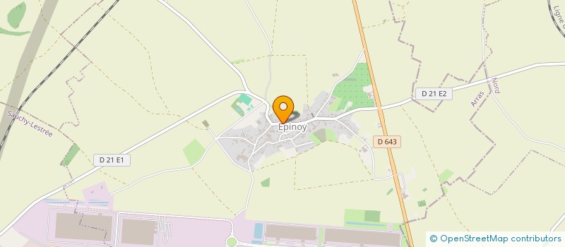 localisation de l'entreprise JULIEN GRZESIAK COUVERTURE ZINGUERIE  EPINOY