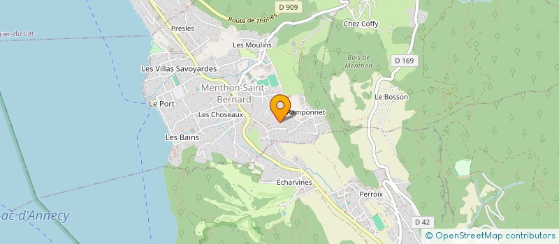 localisation de l'entreprise JULIEN JACOB MENUISERIE  MENTHON-SAINT-BERNARD