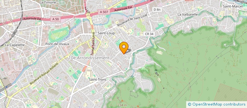 localisation de l'entreprise JULIEN KAFTANDJIAN EXPERTISE COMPTABLE CONSEILS  MARSEILLE 10EME