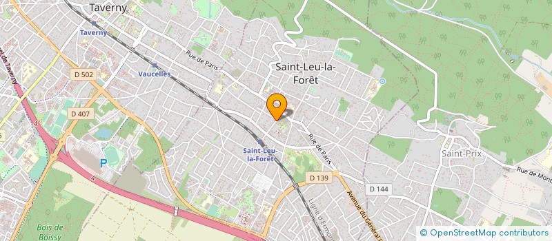 localisation de l'entreprise JULIEN LAGELEE TAPISSIER DECORATEUR à SAINT-LEU-LA-FORET