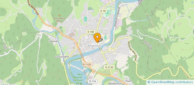 localisation de l'entreprise JULIEN LASCOUT IMMOBILIER  ARGENTAT-SUR-DORDOGNE