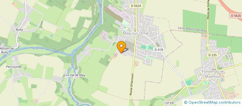 localisation de l'entreprise JULIEN LAVERIE à MAY-SUR-ORNE