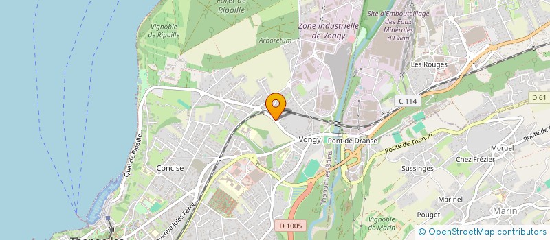 localisation de l'entreprise JULIEN MARSAUD CONSULTING à THONON-LES-BAINS
