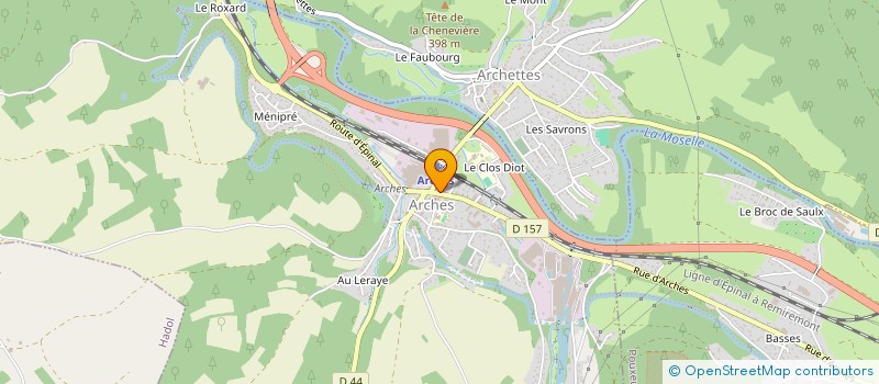 localisation de l'entreprise JULIEN MOUGEL  ARCHES