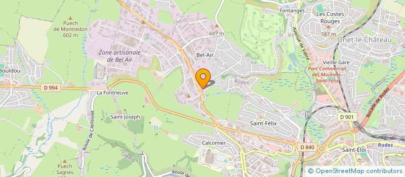 localisation de l'entreprise JULIEN MOURLHOU IMMOBILIER  RODEZ