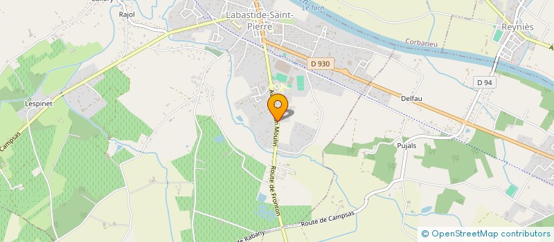 localisation de l'entreprise JULIEN PEZET  LABASTIDE-SAINT-PIERRE