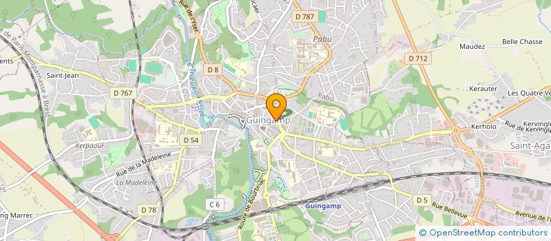 localisation de l'entreprise JULIEN-PIERRE GLERON & ASSOCIES, NOTAIRES  GUINGAMP