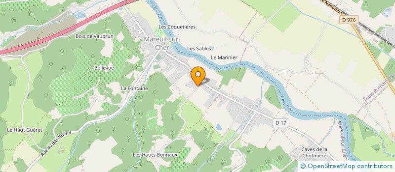 localisation de l'entreprise JULIEN PINEAU SARL à MAREUIL-SUR-CHER