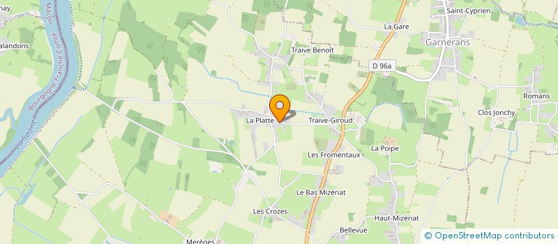 localisation de l'entreprise JULIEN PONCET à SAINT-DIDIER-SUR-CHALARONNE