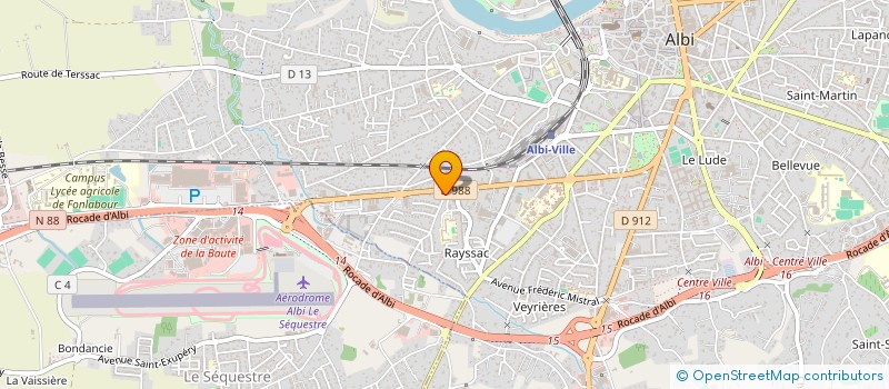 localisation de l'entreprise JULIEN PRIMEURS à ALBI