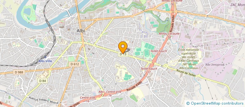 localisation de l'entreprise JULIEN RAYNAUD à ALBI