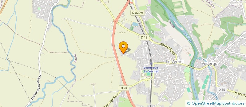 localisation de l'entreprise JULIEN RECART PLOMBERIE  VERNET