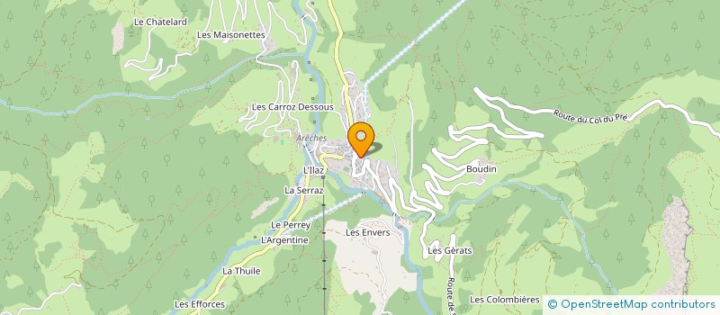 localisation de l'entreprise JULIEN / ROUSSON  BEAUFORT