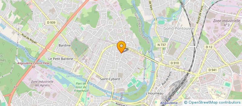 localisation de l'entreprise JULIEN SARL à ANGOULEME