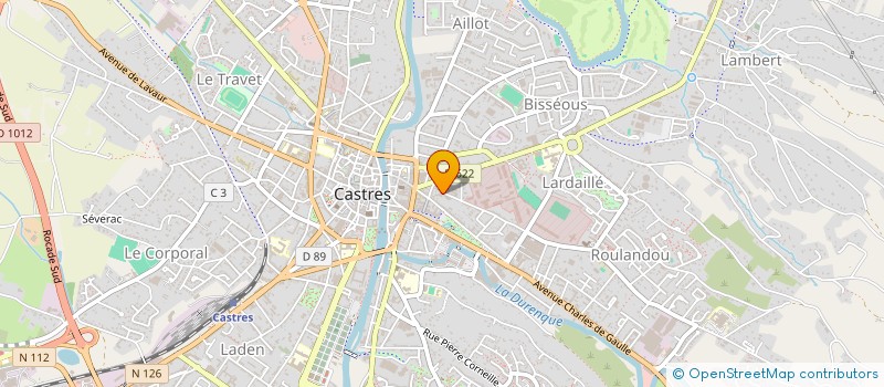 localisation de l'entreprise JULIEN SICA (SOCIETE IMPORTATION COMMERCIALISATION ET AGENCE) à CASTRES