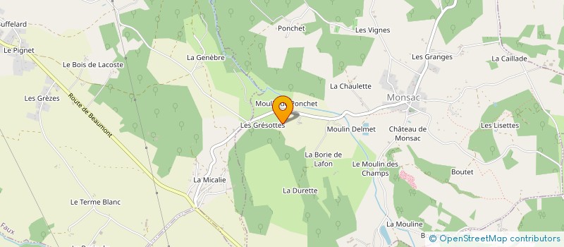 localisation de l'entreprise JULIEN SICARD à ST AVIT SENIEUR