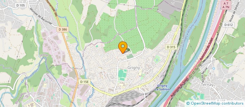 localisation de l'entreprise JULIEN SURIEU SERVICES FUNERAIRES  GRIGNY