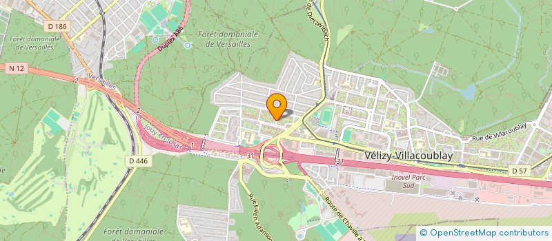 localisation de l'entreprise JULIEN TERRASSES & JARDINS  VELIZY-VILLACOUBLAY