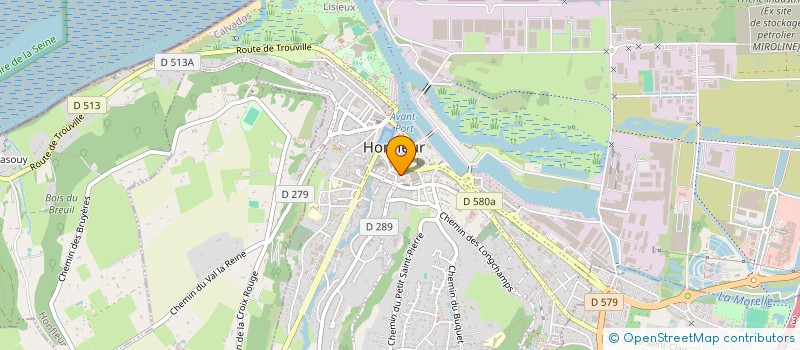 localisation de l'entreprise JULIEN & THOMAS CBD  HONFLEUR