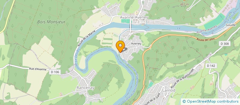 localisation de l'entreprise JULIEN VERT CHEZ VOUS  AVANNE-AVENEY