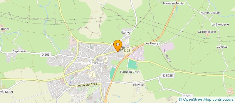 localisation de l'entreprise JULIENAUR  LES PIEUX