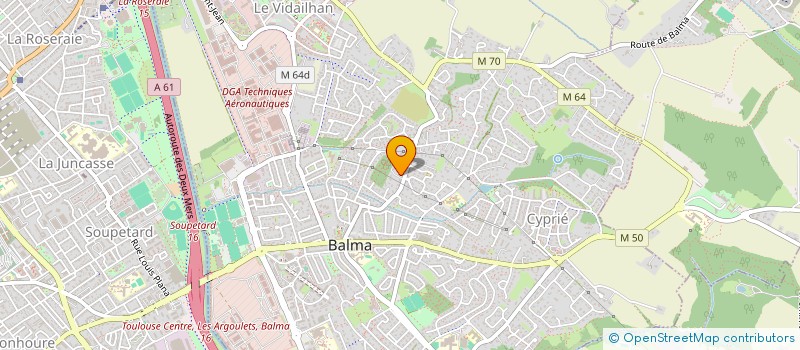 localisation de l'entreprise JULIENC  BALMA