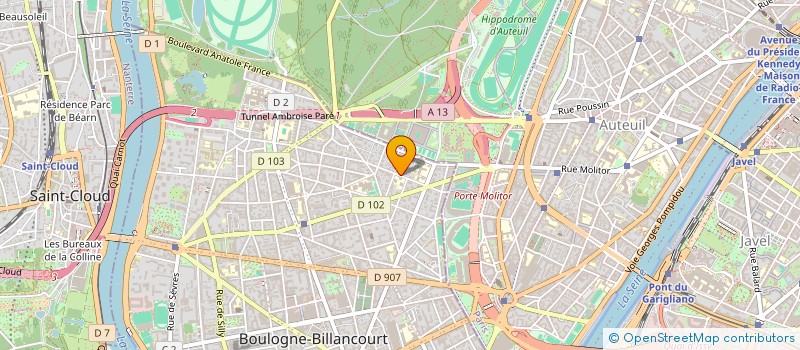 localisation de l'entreprise JULIENCE à BOULOGNE-BILLANCOURT