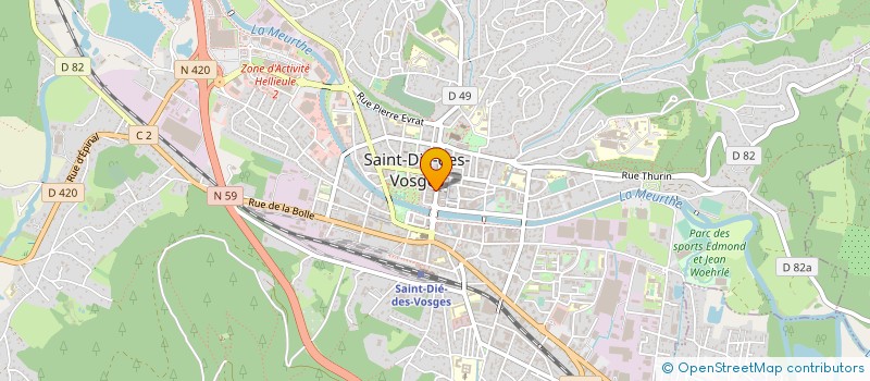localisation de l'entreprise JULIENGE à SAINT-DIE-DES-VOSGES