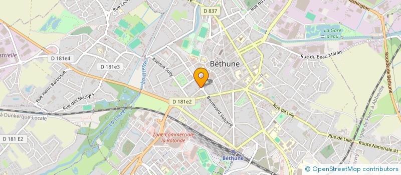 localisation de l'entreprise JULIENNE à BETHUNE