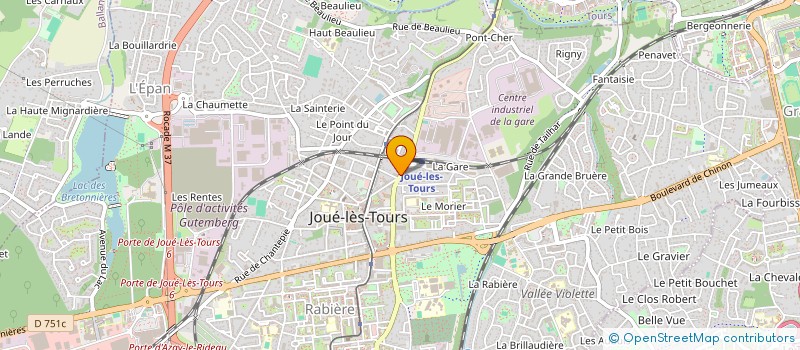 localisation de l'entreprise JULIENO JEAN-YANN AUTO-MOTIVE-REACTIVE  JOUE-LES-TOURS