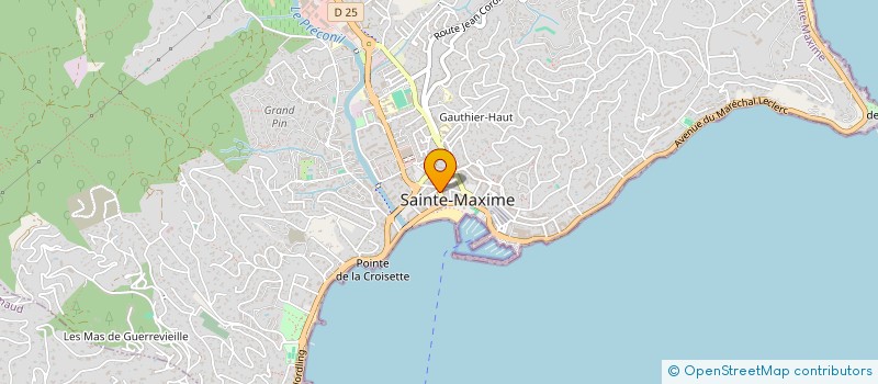 localisation de l'entreprise JULIETTE 2 à SAINTE-MAXIME