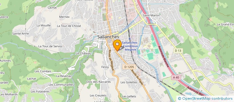 localisation de l'entreprise JULIETTE à SALLANCHES