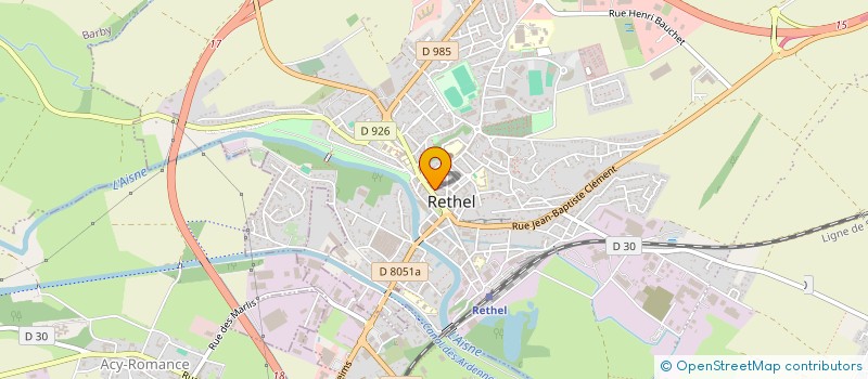 localisation de l'entreprise JULIETTE DOUCET & CO  RETHEL